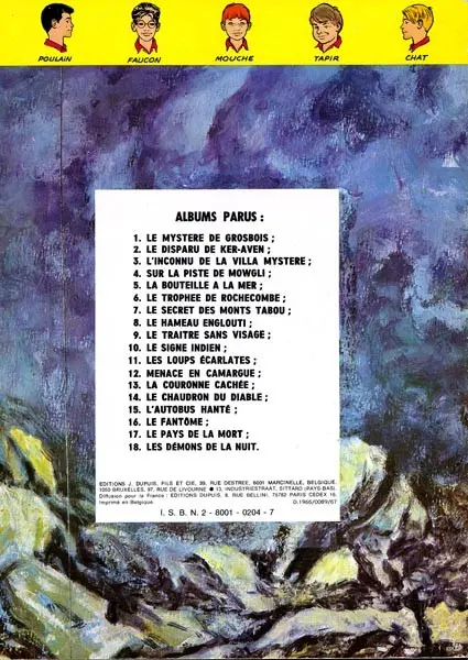 Verso de l'album La Patrouille des Castors Tome 14 Le chaudron du diable