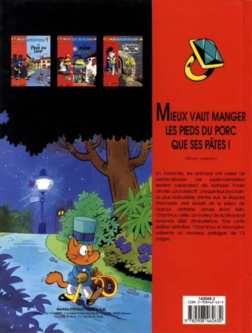 Verso de l'album Chaminou Tome 5 Chaminou et le Khrompire