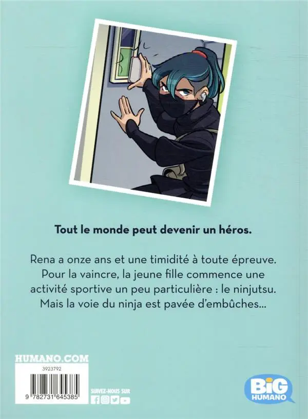 Verso de l'album Ninja malgré moi
