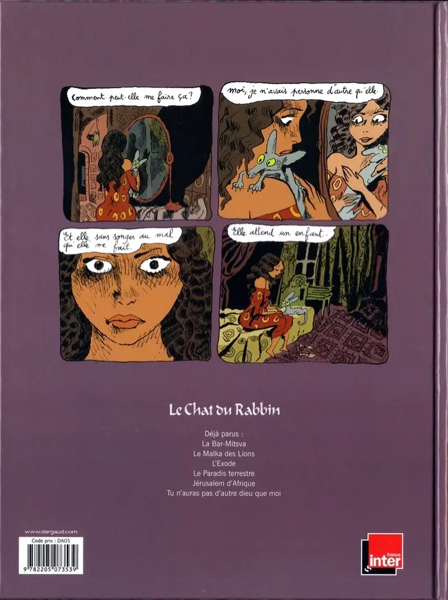 Verso de l'album Le Chat du Rabbin Tome 6 Tu n'auras pas d'autre Dieu que moi
