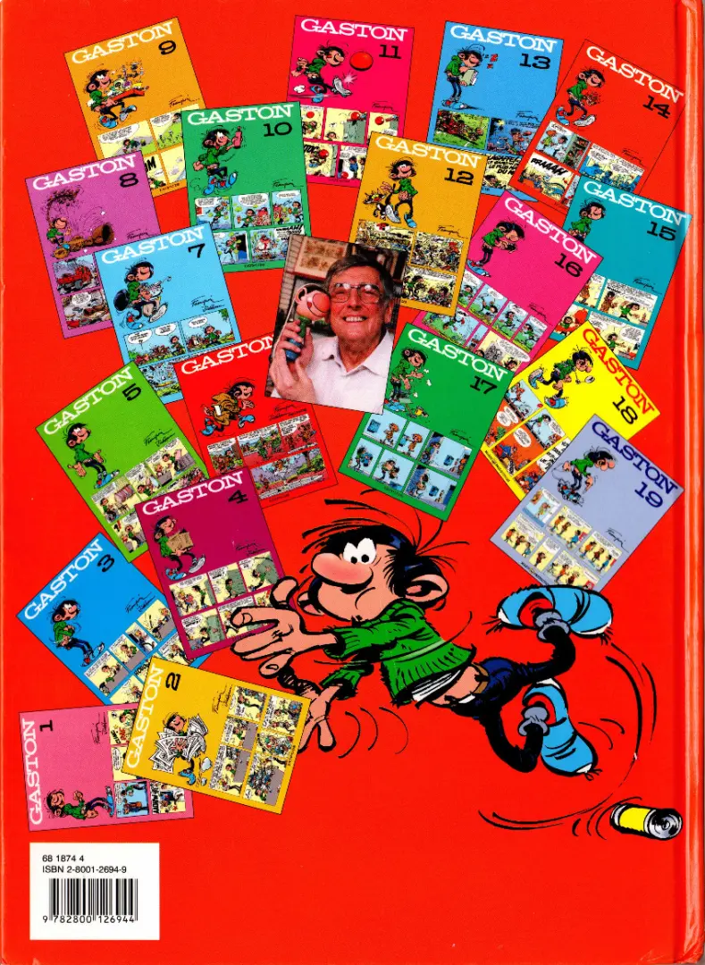 Verso de l'album Gaston Tome 14