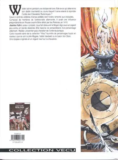 Verso de l'album Chevalier Walder Tome 1 Le prisonnier de Dieu