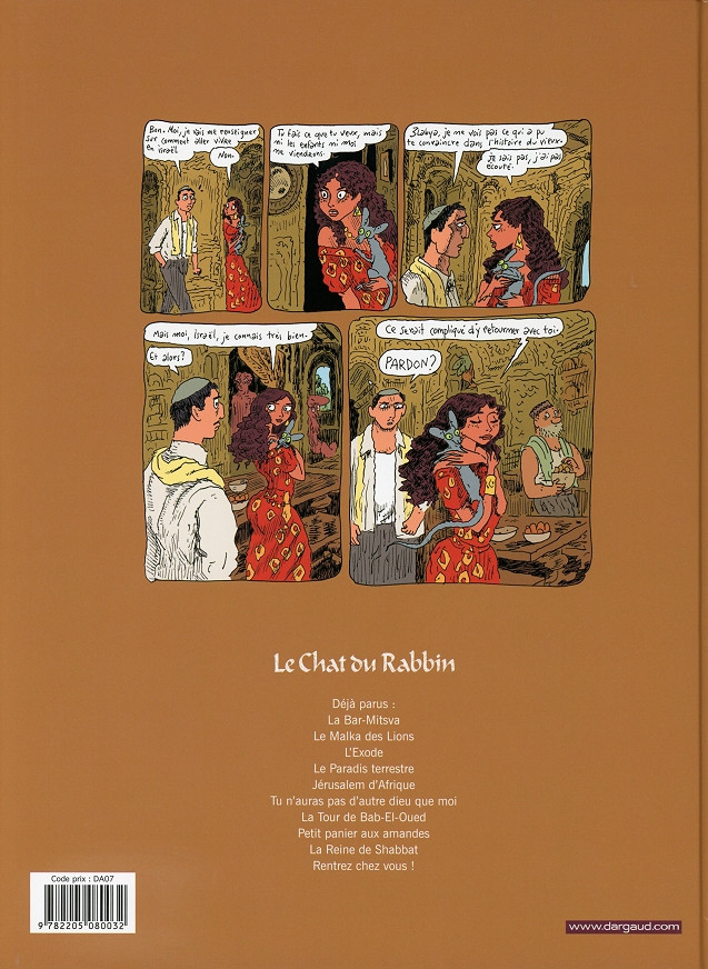 Verso de l'album Le Chat du Rabbin Tome 10 Rentrez chez vous !