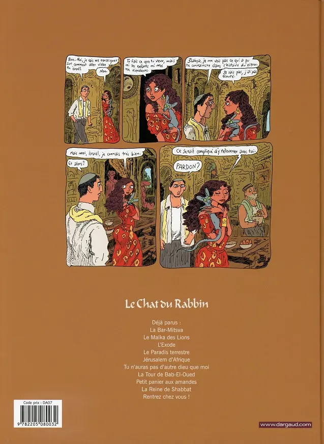 Verso de l'album Le Chat du Rabbin Tome 10 Rentrez chez vous !