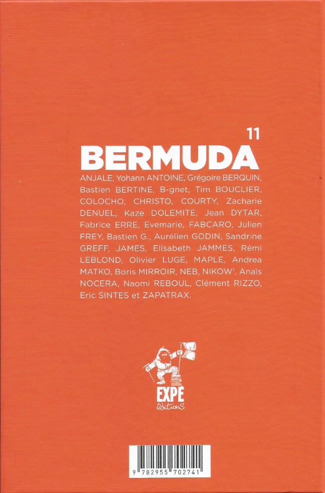 Verso de l'album Projet Bermuda Tome 11 Bernuda