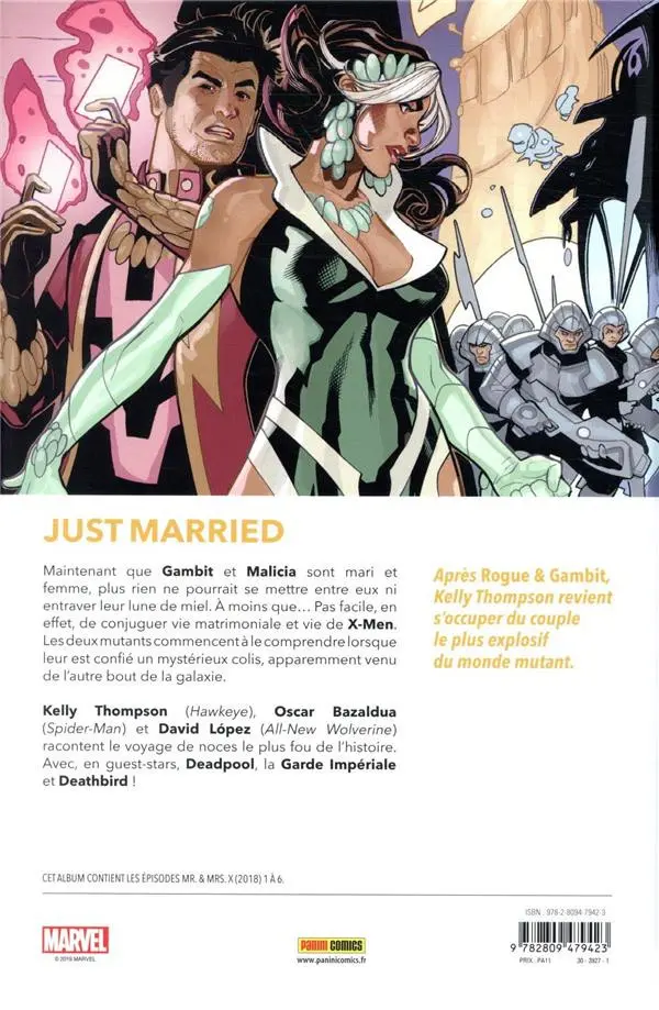 Verso de l'album Mr & Mrs X 1 Les joies du mariage