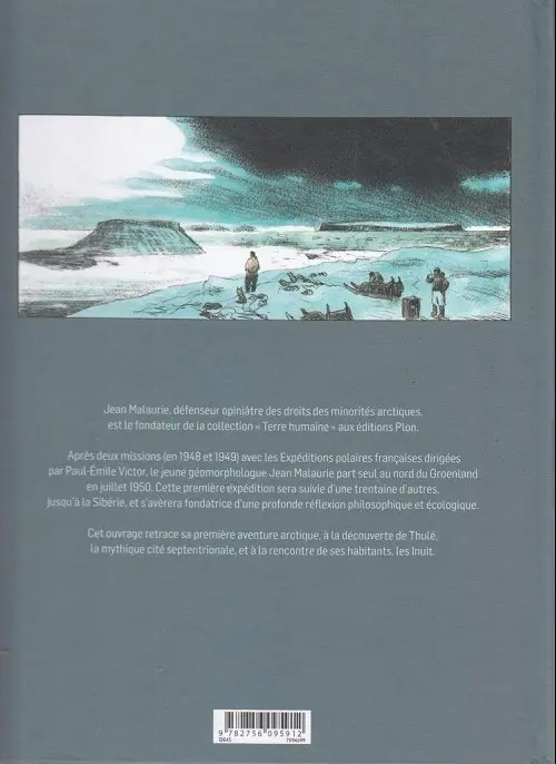 Verso de l'album Malaurie L'appel de Thulé
