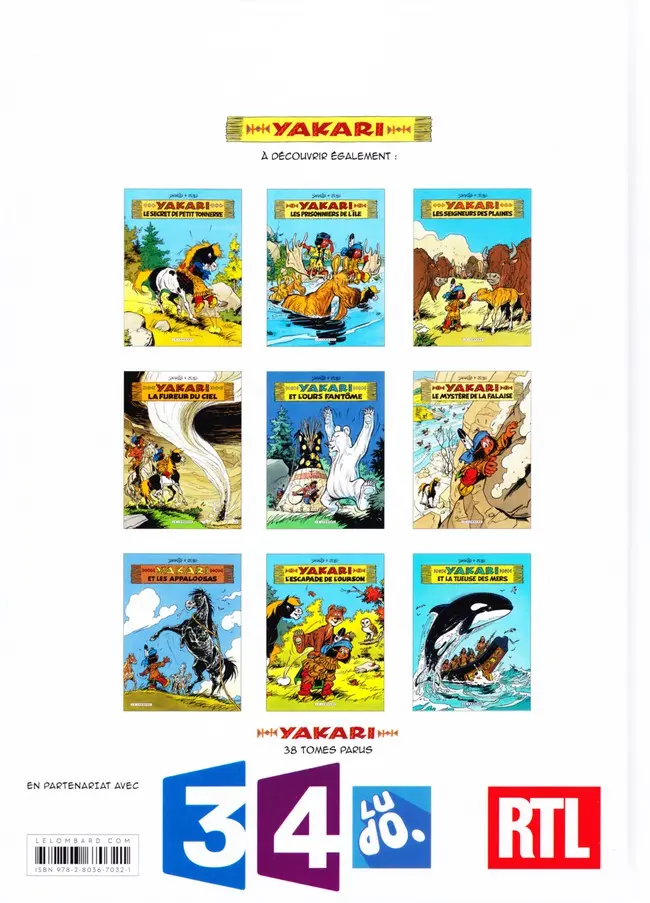 Verso de l'album Yakari Tome 16 Le Premier Galop