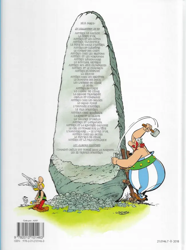 Verso de l'album Astérix Tome 14 Astérix en Hispanie