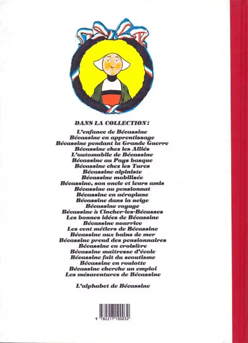 Verso de l'album Bécassine Tome 2 Becassine Pendant la Grande Guerre