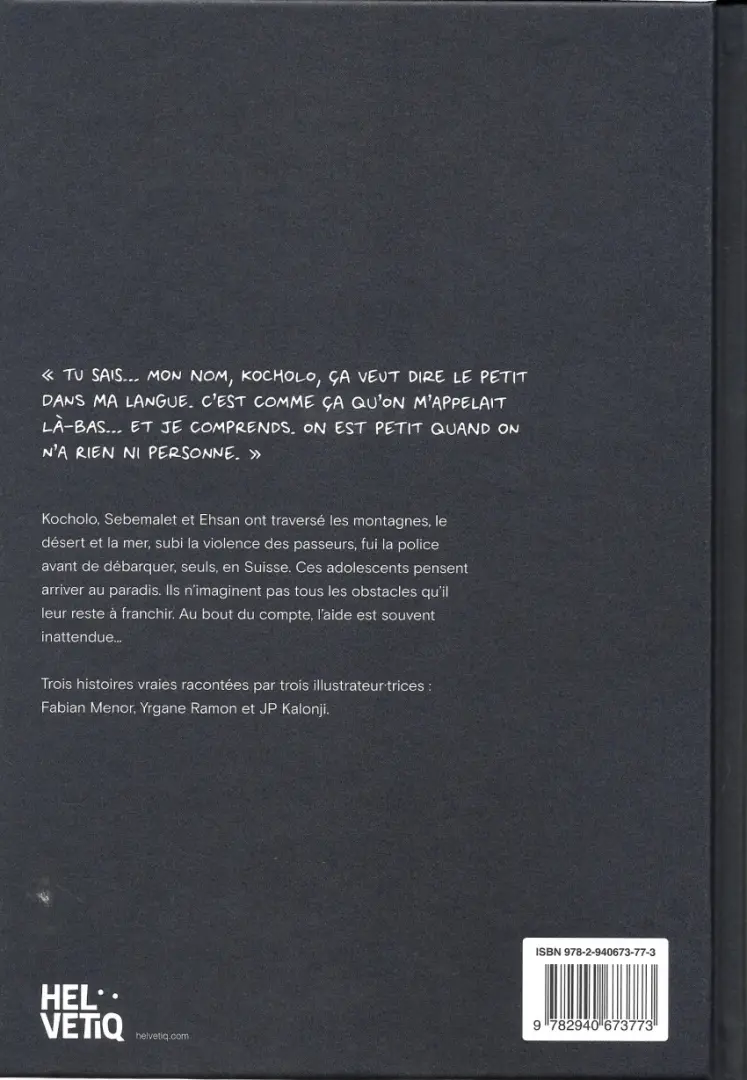 Verso de l'album Seuls en exil