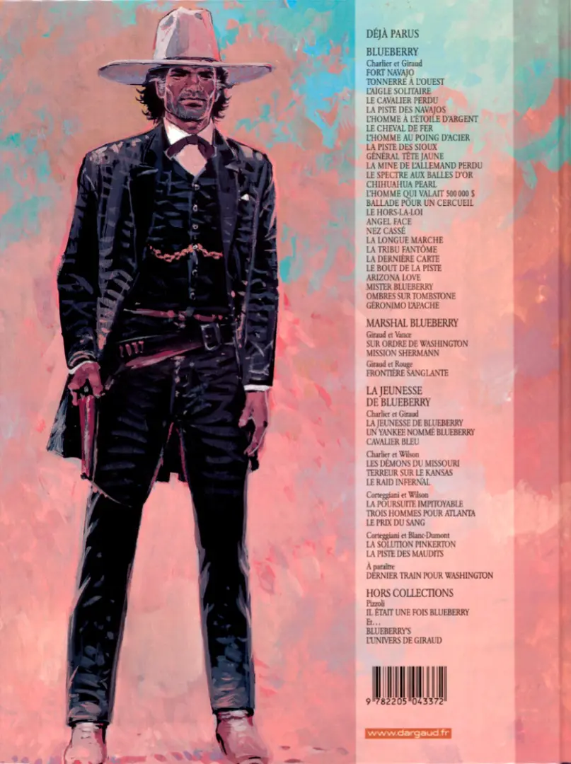 Verso de l'album Blueberry Tome 9 La piste des Sioux