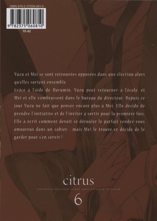 Verso de l'album Citrus 6