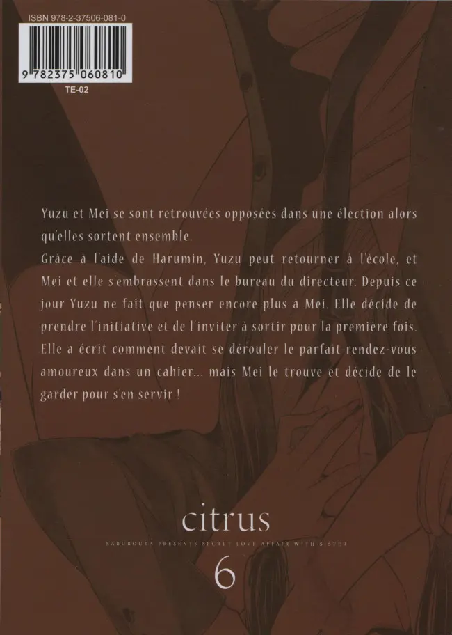 Verso de l'album Citrus 6
