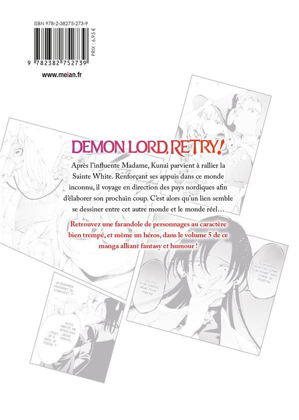 Verso de l'album Demon Lord, retry ! 5