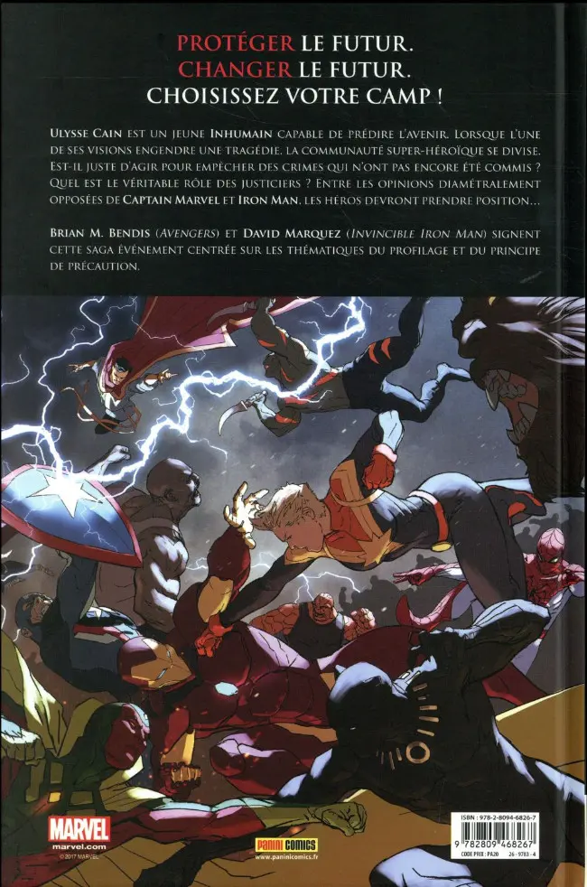 Verso de l'album Civil War II