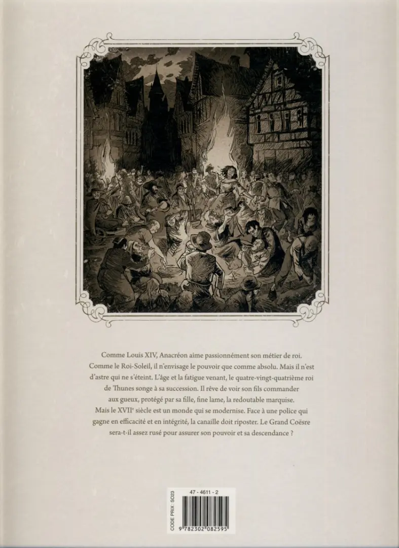 Verso de l'album La Cour des miracles Tome 1 Anacréon, Roi des Gueux