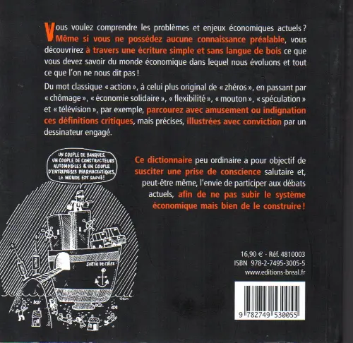 Verso de l'album Dictionnaire révolté d'économie