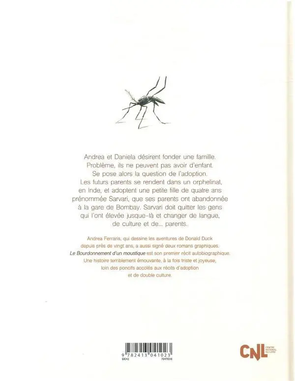 Verso de l'album Le bourdonnement d'un moustique