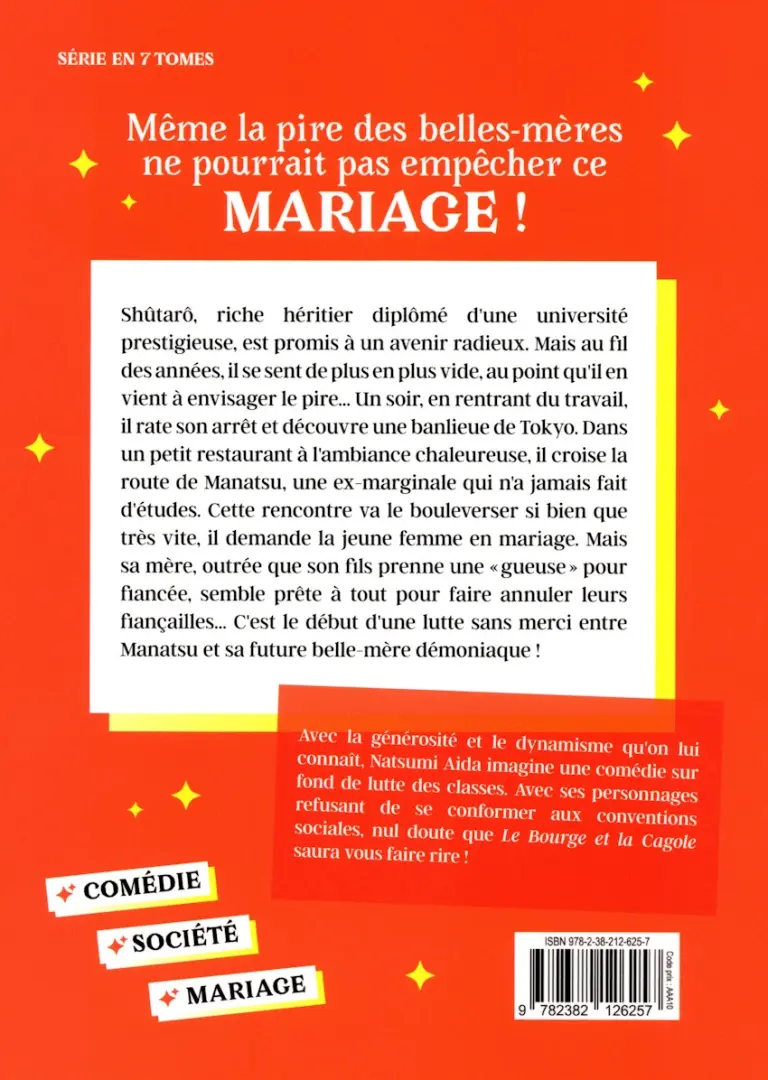 Verso de l'album Le Bourge et la Cagole 1