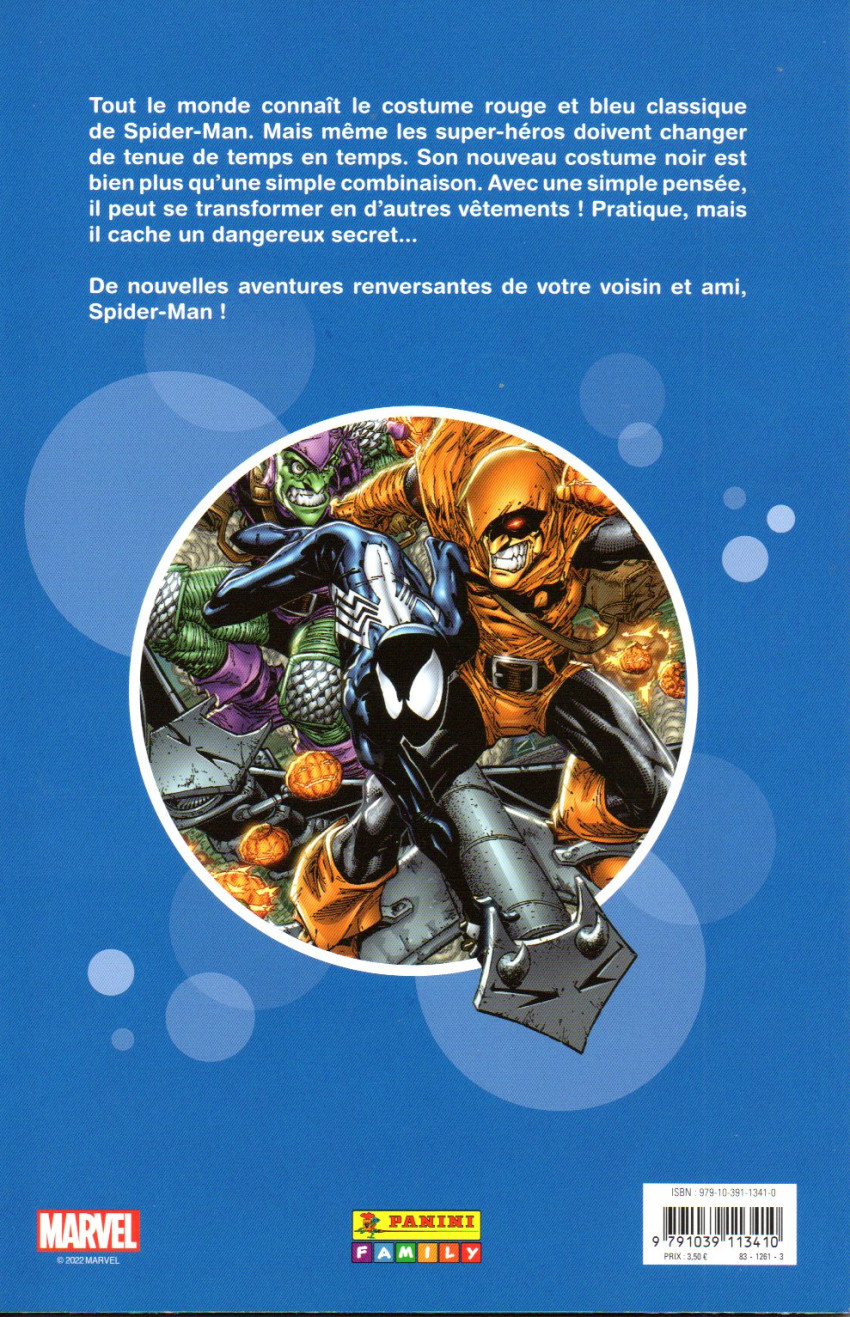Verso de l'album Les fantastiques aventures de Spider-Man 5 Victimes de la mode