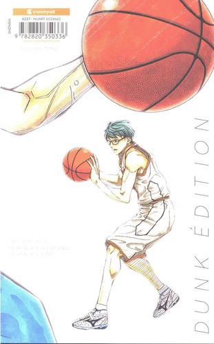 Verso de l'album Kuroko's Basket 03
