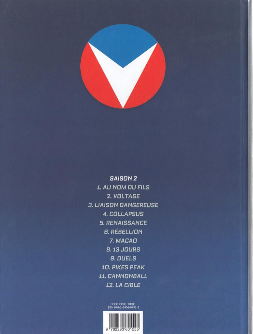 Verso de l'album Michel Vaillant Tome 8 13 jours