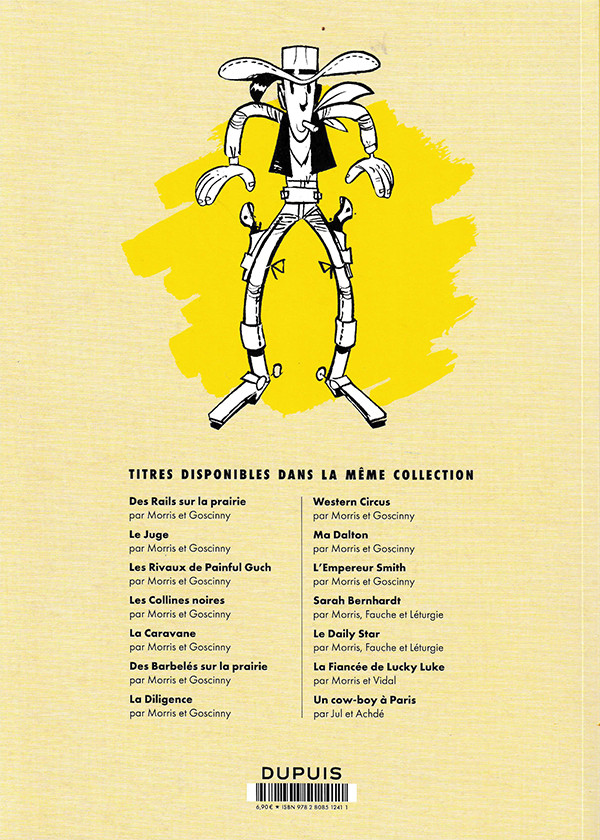 Verso de l'album Lucky Luke Tome 13 Le juge