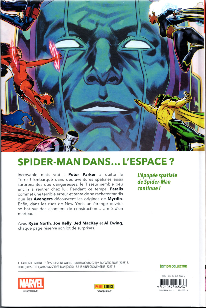 Verso de l'album Marvel World Volume 08