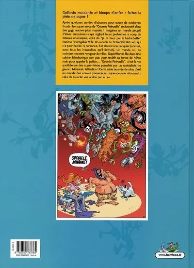 Verso de l'album Cosmic Patrouille Tome 1