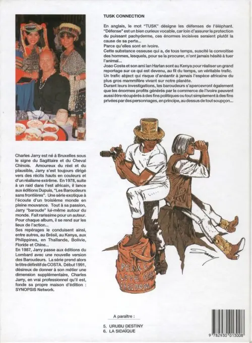 Verso de l'album Costa Tome 4 Tusk connection