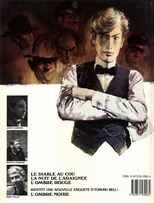 Verso de l'album Les enquêtes d'Edmund Bell Tome 3 L'ombre rouge