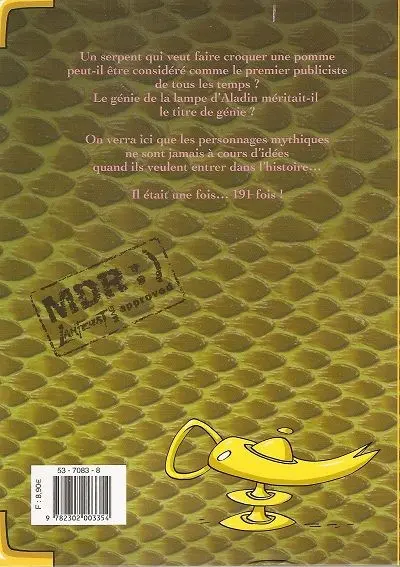 Verso de l'album En plein dans le mythe Tome 2 Les débuts de Eve