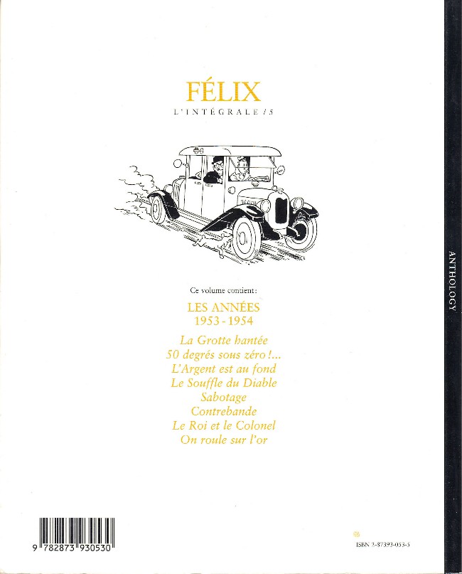 Verso de l'album Félix L'Intégrale / 5