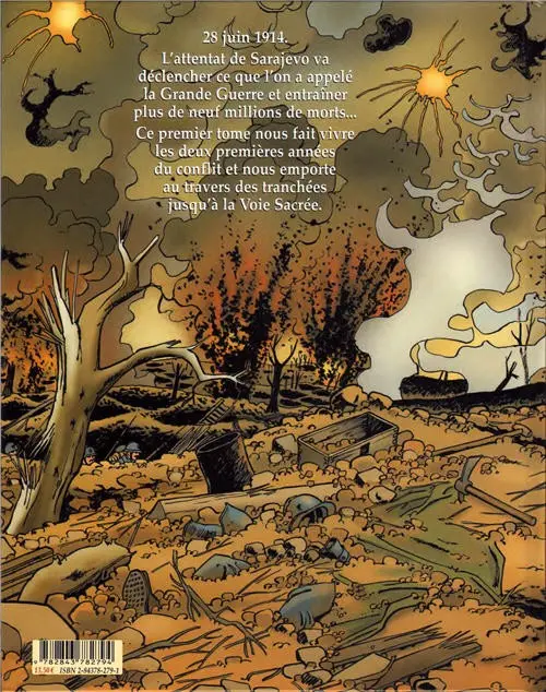 Verso de l'album La Grande Guerre Tome 1 1914-1916 ... de Sarajevo à Verdun
