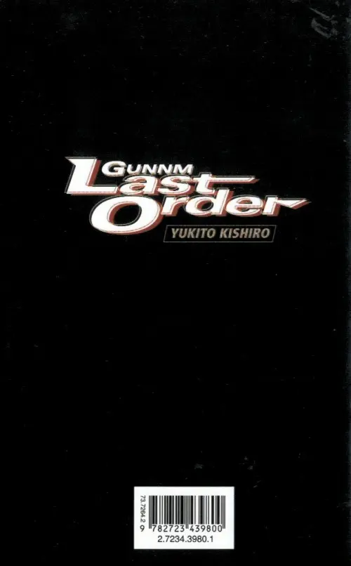 Verso de l'album Gunnm - Last Order Vol. 1