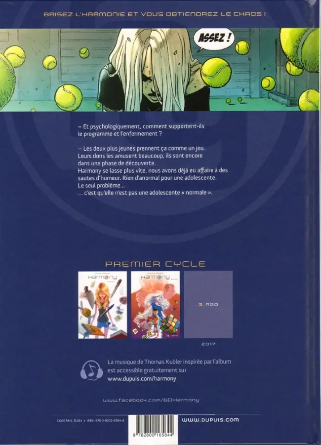 Verso de l'album Harmony Tome 2 Indigo