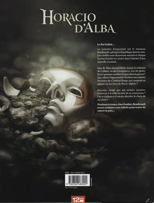 Verso de l'album Horacio d'Alba Tome 2 Le roi soldat