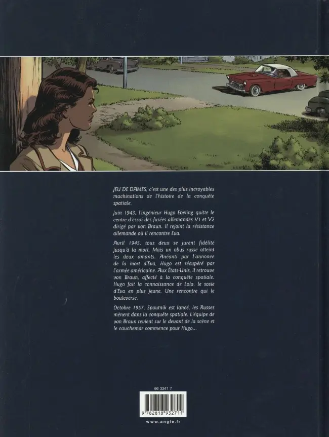 Verso de l'album Jeu de dames Partie 1