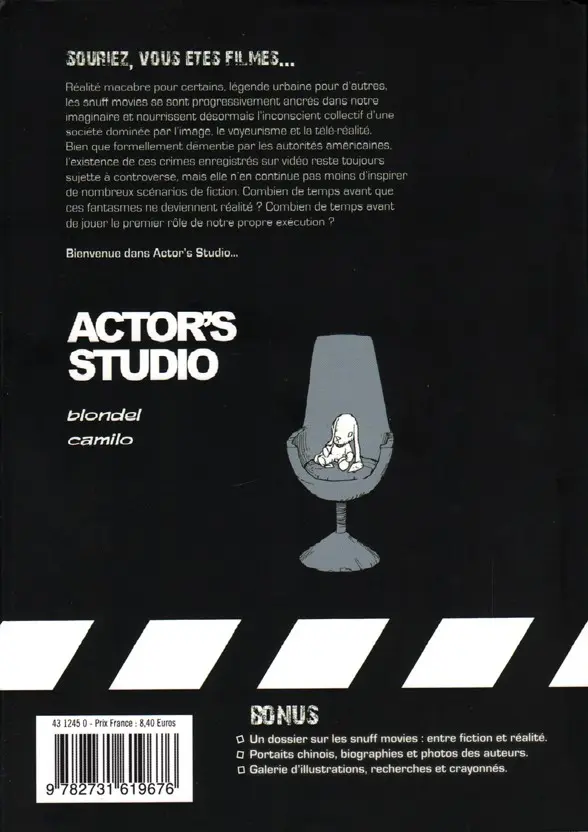 Verso de l'album Actor's studio Rose rouge