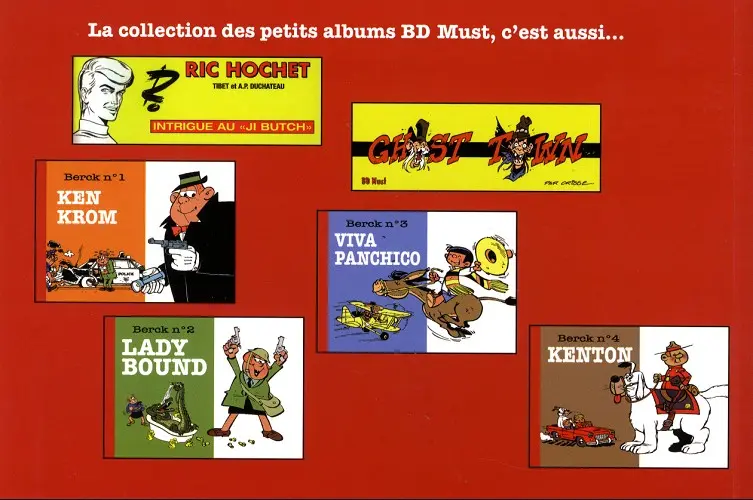 Verso de l'album Berck N° 4 Kenton