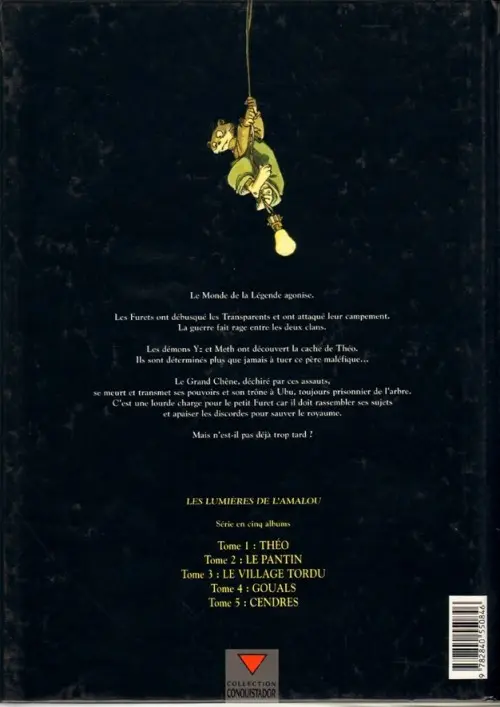 Verso de l'album Les Lumières de l'Amalou Tome 5 Cendres