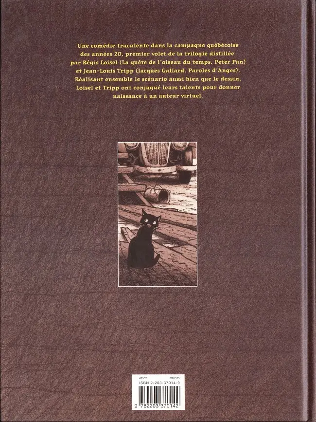 Verso de l'album L'arrière boutique du magasin général I