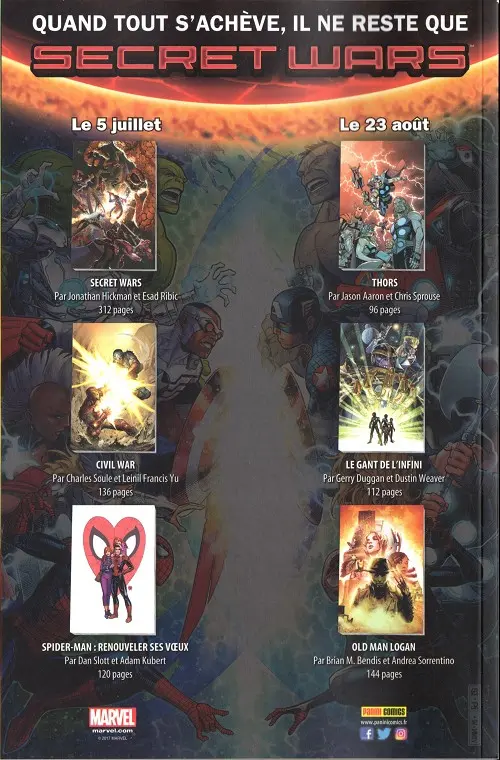 Verso de l'album Marvel Saga Tome 2 Hulk : Pépins dans la grosse pomme