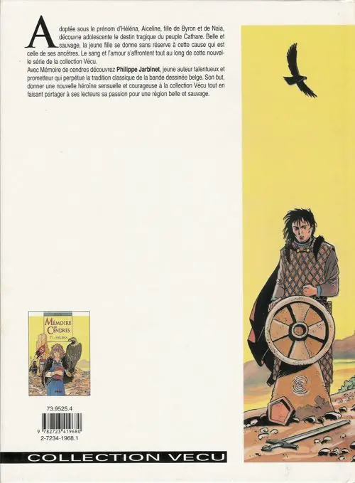 Verso de l'album Mémoire de Cendres Tome 1 Héléna