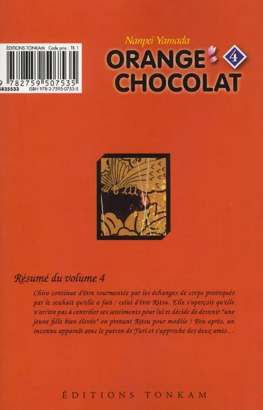Verso de l'album Orange chocolat 4