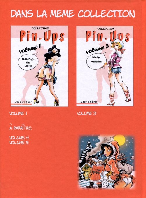 Verso de l'album Pin-ups collection Volume 2 Pin-ups & cars / danseuses