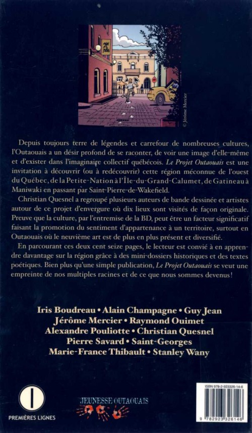 Verso de l'album Le Projet Outaouais