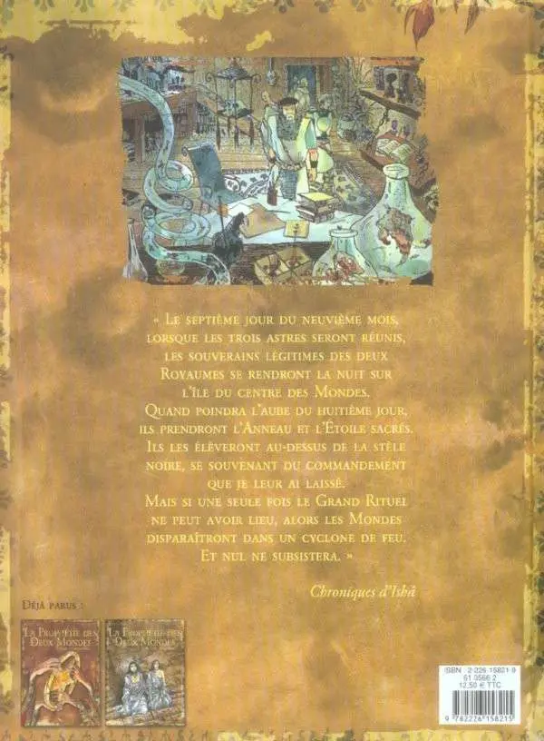 Verso de l'album La Prophétie des deux mondes Tome 3 Solâna