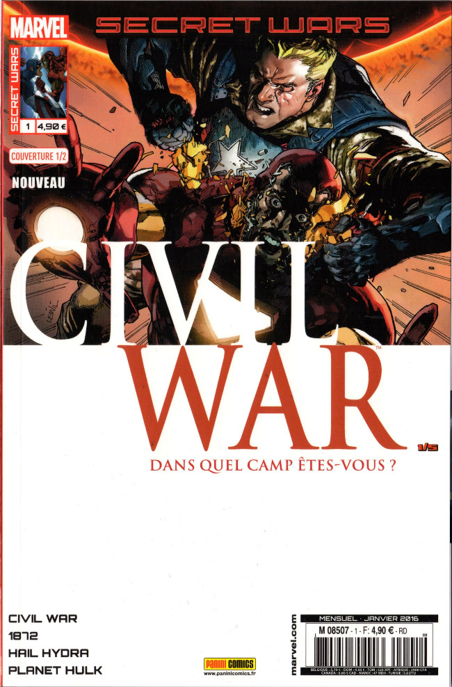 Couverture de l'album Secret Wars : Civil War Tome 1 Pourparlers